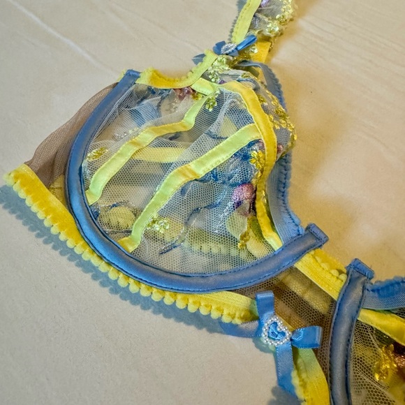 For Love and Lemons Lavender Meadows Bra New No Tags SDD - Picture 5 of 7